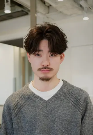 ショート パーマ メンズ fifth 堀内新史のヘアスタイル