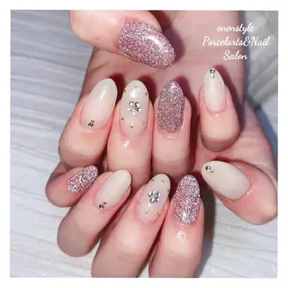 ミディアム ネイル 🐾enen style 🐾のネイルデザイン