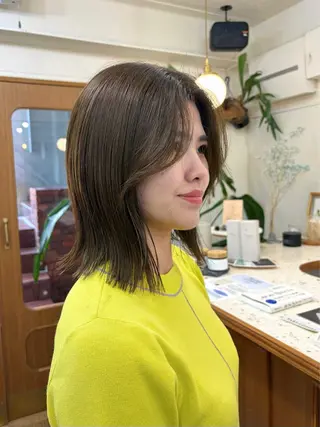 ミディアム カラー ayano🫧 《CIEN》のヘアスタイル