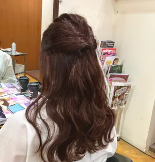 セミロング カラー ヘアアレンジ 韓国レイヤーカット★ 小林大樹のヘアスタイル