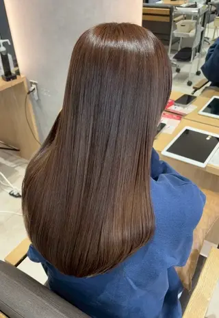 ロング カラー FUKA🎀🩶 / 韓国風ヘアのヘアスタイル