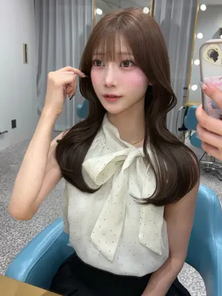 ロング カラー 熊本/レイヤーカット Nau🎀のヘアスタイル