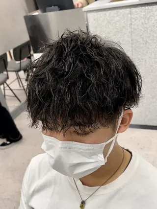 ショート 京都河原町 メンズパーマ助川龍哉のヘアスタイル