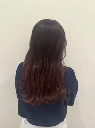 ロング カラー ramphy 柴原 夢奈のヘアスタイル