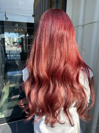 ロング カラー 田中 沙織のヘアスタイル