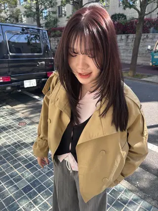 カラー 渡邊 百咲のヘアスタイル
