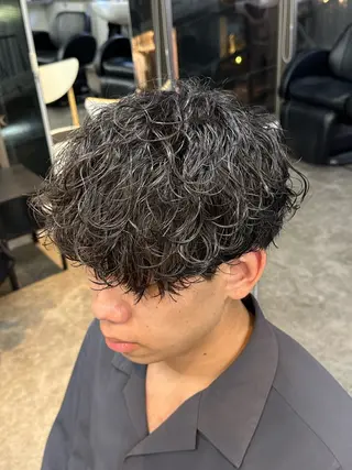 パーマ メンズ fifth/原宿/ カットモデル/カズのヘアスタイル