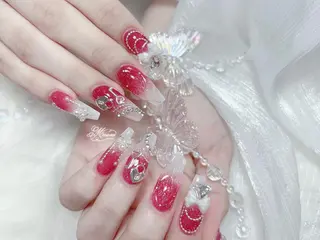 ネイル MochiMochi 🎀新宿/長さ出しのネイルデザイン