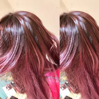 ミディアム カラー パーマ ヘアアレンジ 【ツヤ髪美容師】 ツダケイスケのヘアスタイル