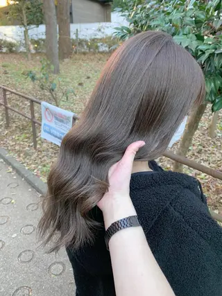 ロング カラー little 小濱彰太のヘアスタイル