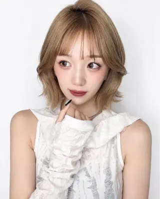 ミディアム カラー 【特大SALE✨】 💚モエリ💚のヘアスタイル