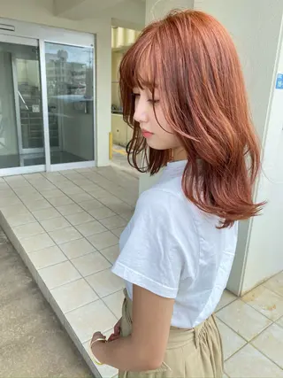 ミディアム カラー grand juteのヘアスタイル