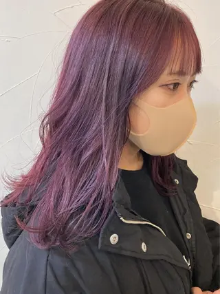 セミロング カラー 樋野 亮のヘアスタイル