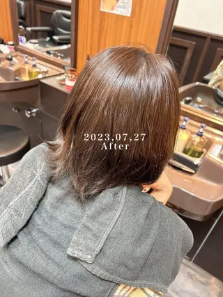 カラー 深野 茜のヘアスタイル