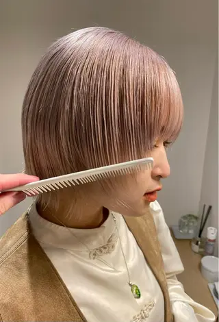 ショート カラー メンズ清潔感のプロ 💈メンズパーマ藤田のヘアスタイル