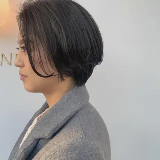 ショート カラー 名駅🦢大人艶カラー 🪽カミヤアカネのヘアスタイル