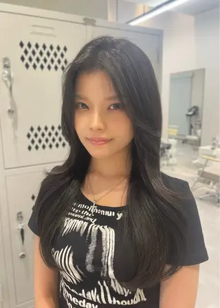 ロング 森 はるかのヘアスタイル