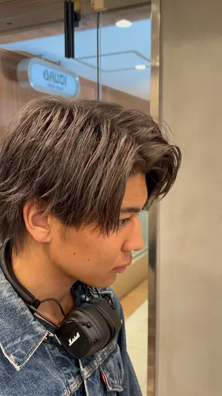 カラー メンズ 青木 星翔のヘアスタイル