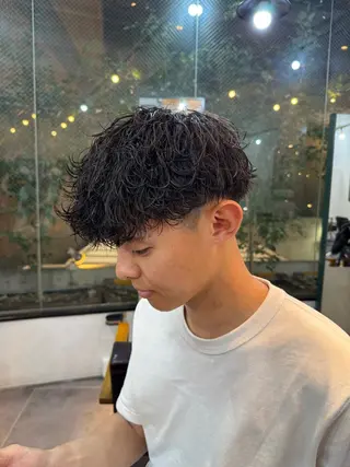 ショート カラー パーマ メンズ HARBOR ゆづきのヘアスタイル