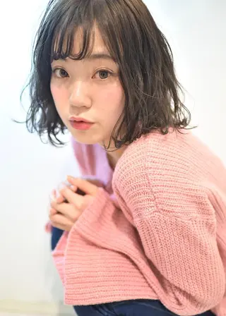 ショート カラー パーマ ヘアアレンジ ai あいのヘアスタイル