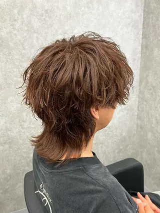 ミディアム カラー メンズ メンズウルフ特化🐺 🔥長山耕大🔥のヘアスタイル