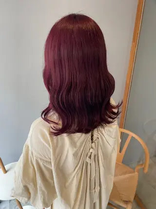 ミディアム カラー 吉村 夏椰のヘアスタイル