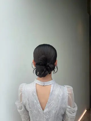 ヘアアレンジ サオリ仙台・上品モテ カラーヘアセット🩰のヘアスタイル