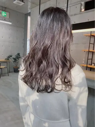 セミロング カラー ヘアアレンジ son hair HIROEのヘアスタイル