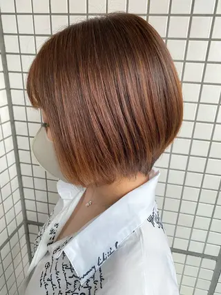 ショート カラー パーマ Bianca 代表 硲 貴亮【東武練馬】のヘアスタイル