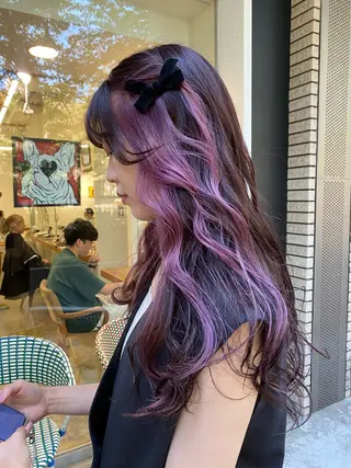 ロング カラー 鈴木 映美のヘアスタイル