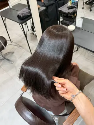 ミディアム 縮毛矯正🫧髪質改善 高原瑞輝のヘアスタイル