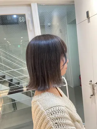 ショート カラー ヘアアレンジ 艶カラー✨縮毛矯正✨ 翁長孝輔のヘアスタイル