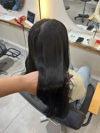ロング 冨田 悠稀/ 髪質改善縮毛&カラーのヘアスタイル