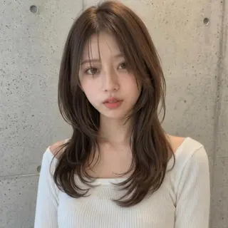 ロング 松山彩香💎艶髪💎 ロング／透明感カラーのヘアスタイル