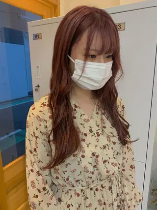ロング カラー ヘアアレンジ REONA🪽✨薬院 レイヤーカット🫧のヘアスタイル