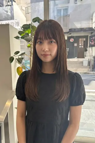 ロング tre.甲子園口店/ レイヤーカットのヘアスタイル