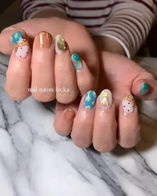 ネイル ネイルルームリッカ 𝐦𝐚𝐲𝐮のネイルデザイン