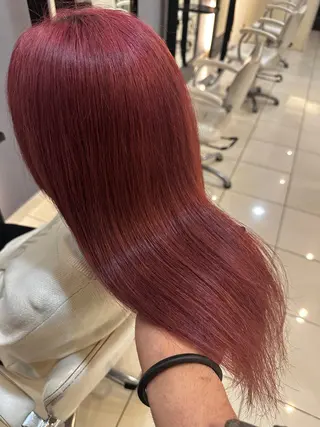 セミロング カラー デザインカラー✨🦄 透明感カラー✨ヒカルのヘアスタイル