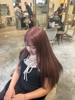ロング 💖撃！激🔥 可愛カラーKAO💖のヘアスタイル