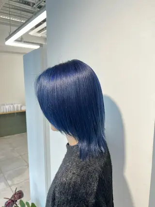 セミロング カラー 赤みゼロ/透明感 カラー🌿KANTAのヘアスタイル