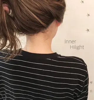 ロング カラー 市川 千夏のヘアスタイル