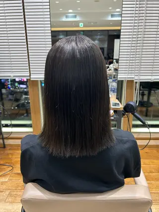ミディアム カラー 透明感カラー 大工廻あすやのヘアスタイル