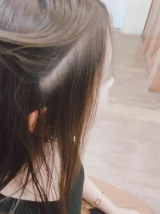パーマ 髪質改善＆白髪ぼかし カラー♡店長みやけ♡のヘアスタイル