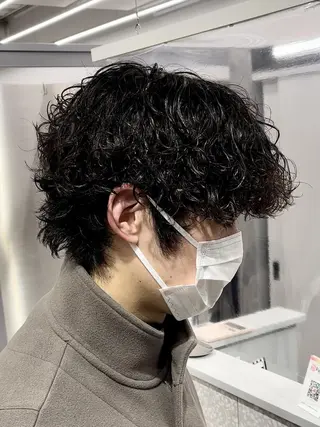 ショート 京都河原町 メンズパーマ助川龍哉のヘアスタイル