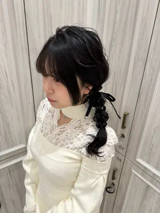 ヘアアレンジ 艶カラー/ヘアセット /momo🎀のヘアスタイル