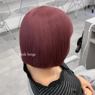 ミディアム カラー 🎀ハイトーン🎀 ケアブリーチmikuのヘアスタイル