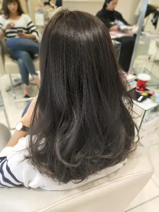 ロング カラー パーマ MODE K´s eau髪質改善特化のヘアスタイル