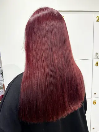 セミロング ブリーチ透明感カラー 🍀mizuki🍀のヘアスタイル