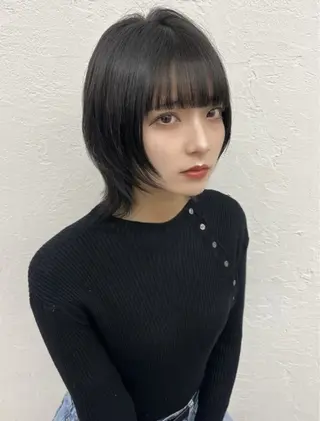 ミディアム 松永 歩莉のヘアスタイル