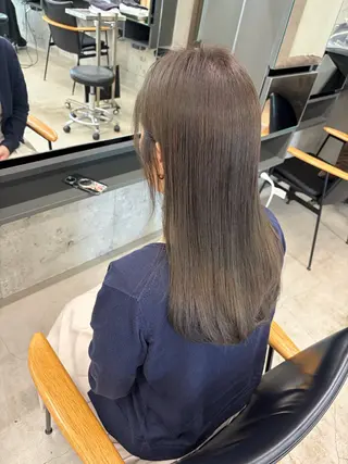 セミロング 透明感カラー/似合わ せカット/大島実加永のヘアスタイル